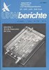 UKW-Berichte magazine 1st issue of 1989