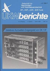 UKW-Berichte magazine 4th issue of 1986