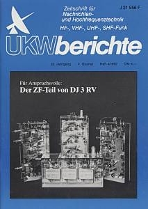UKW-Berichte magazine 4th issue of 1982