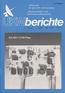 UKW-Berichte magazine 4th issue of 1981
