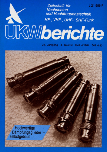 UKW-Berichte magazine 4th issue of 1984