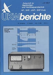 UKW-Berichte magazine 2nd issue of 1982
