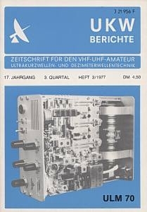 UKW-Berichte magazine 3rd issue of 1977