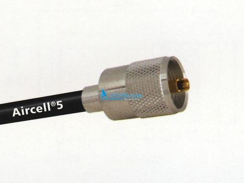 UHF male Aircell 5, RG 58, solder type