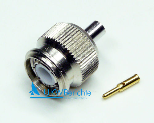 TNC Straight Plug for cable RG 402, solder