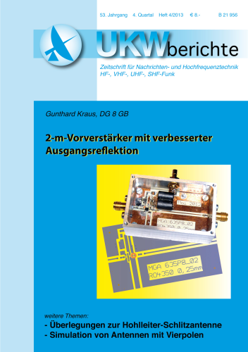 UKW-Berichte magazine 4th issue of 2013