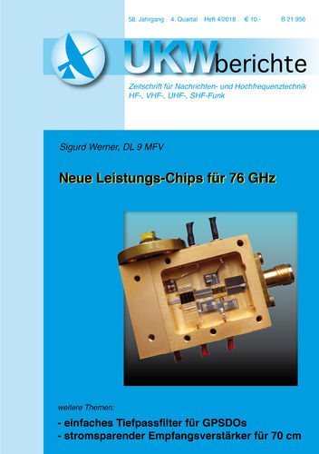 UKW-Berichte magazine 4th issue of 2018