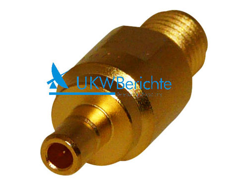 Adapter SMA-Buchse SMB-Stecker gold