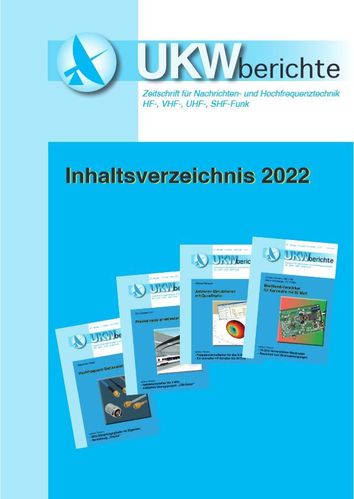 Inhaltsverzeichnis UKW-Berichte Jahrgang 2022